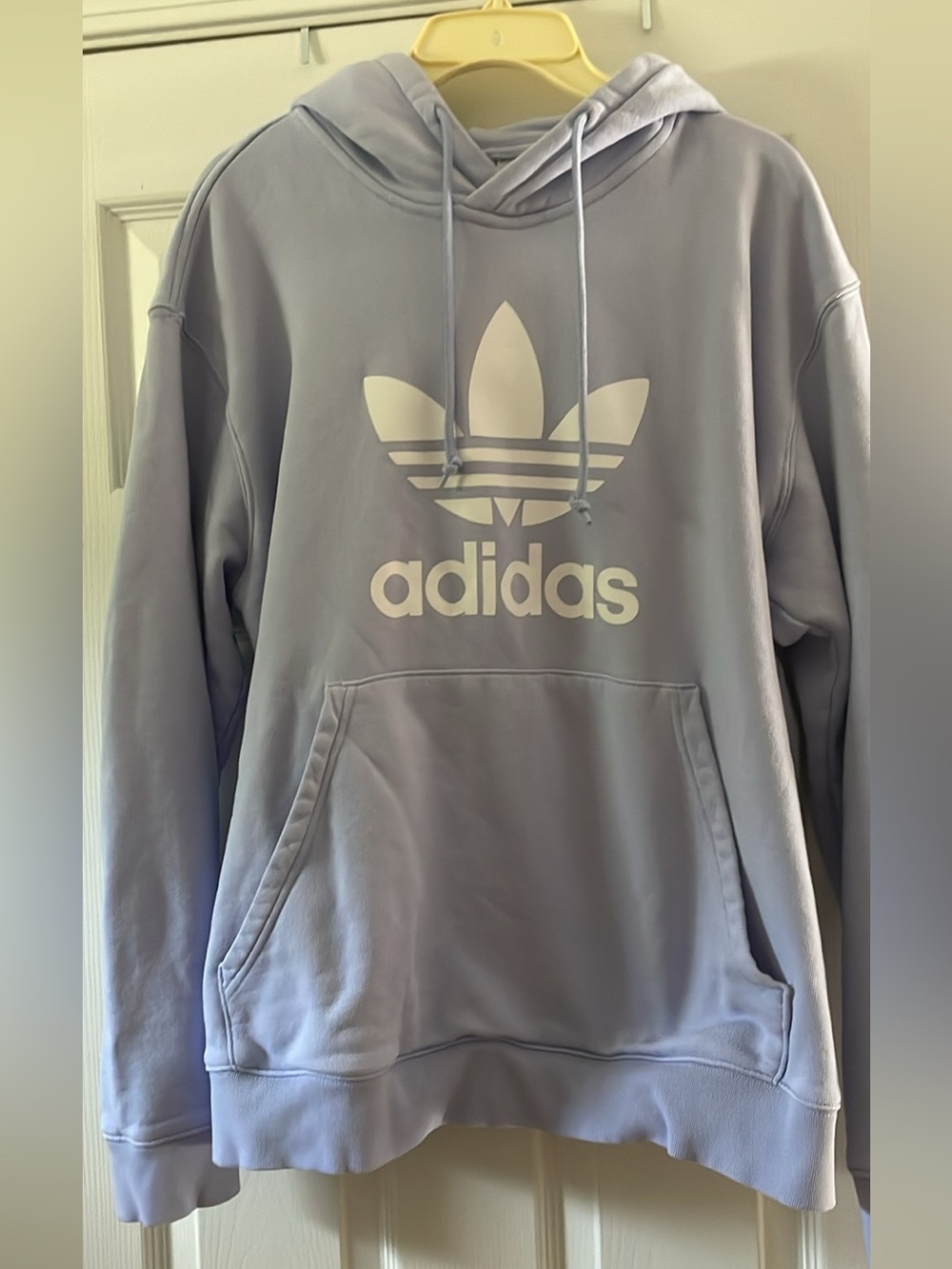adidas Lavender Trefoil Pullover Hoodie